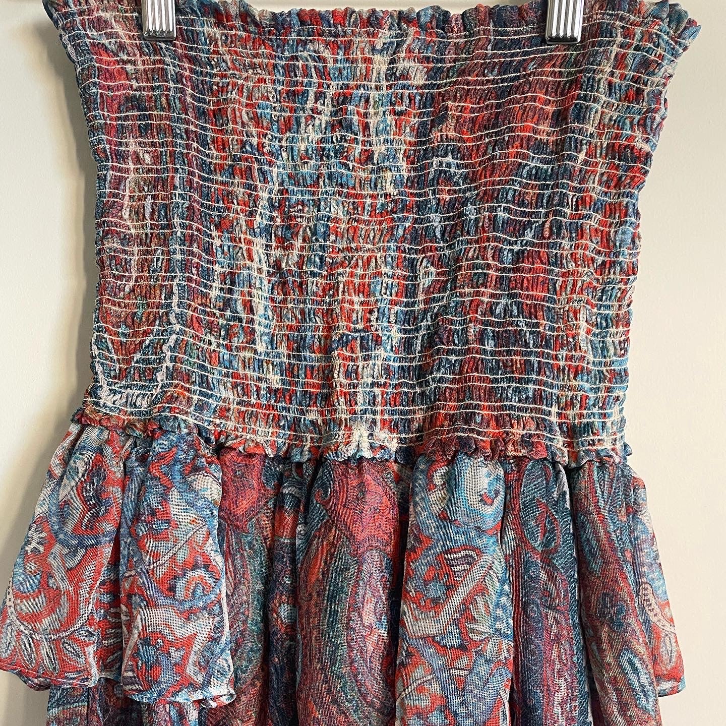 Mini-jupe en soie imprimée cachemire « Silea » Isabel Marant, taille 38. Taille comme une taille 2