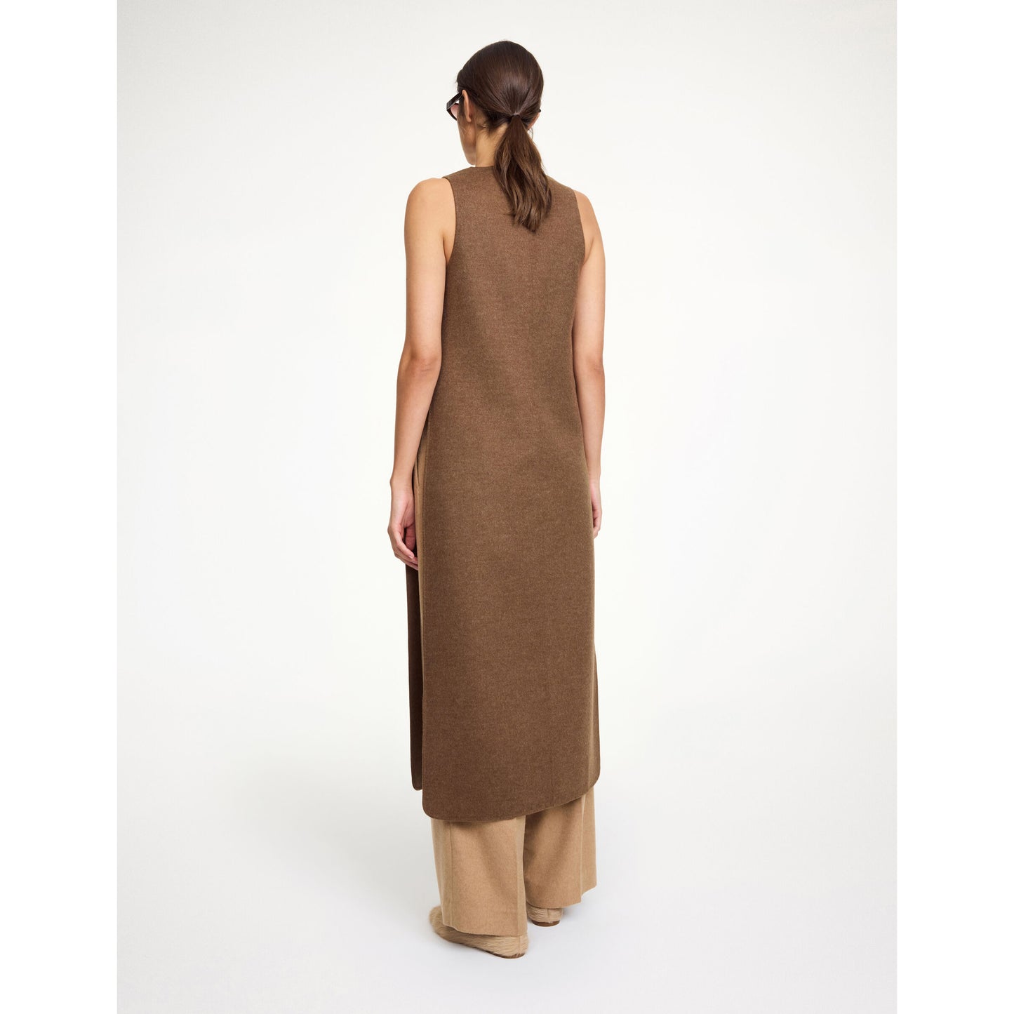 by Malene Birger "Florence" Maxi Wool Dress in Brown Melange, size 34 (like XS)