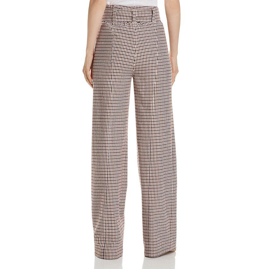 Pantalon large à carreaux Cinq a Sept « Eliza », taille 2