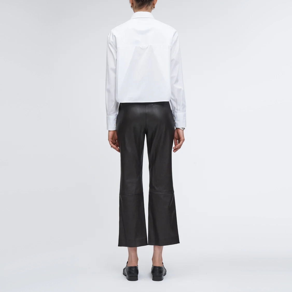 Maria McManus Cropped Shirt in White, size XS