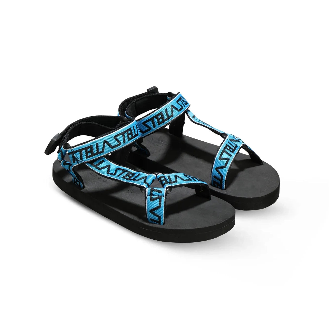 ** KIDS ** Stella McCartney Kids Blue Logo Sandals, size 34