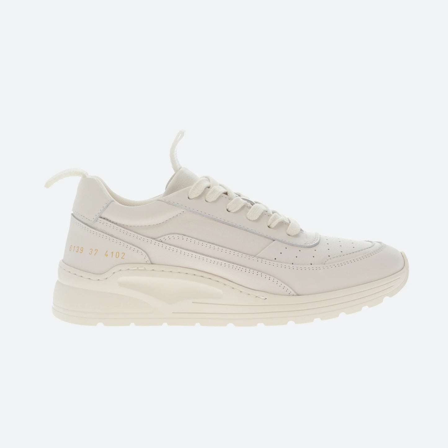 Common Projects "Track 90" Sneaker in Bone White, size 38