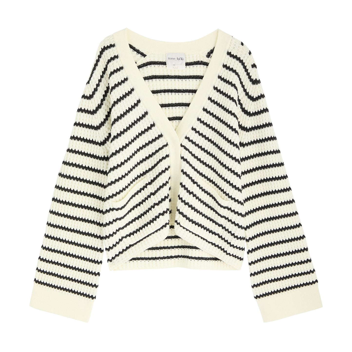 Forte_Forte Striped Wool Cardigan, size "0" (fits XS/S)