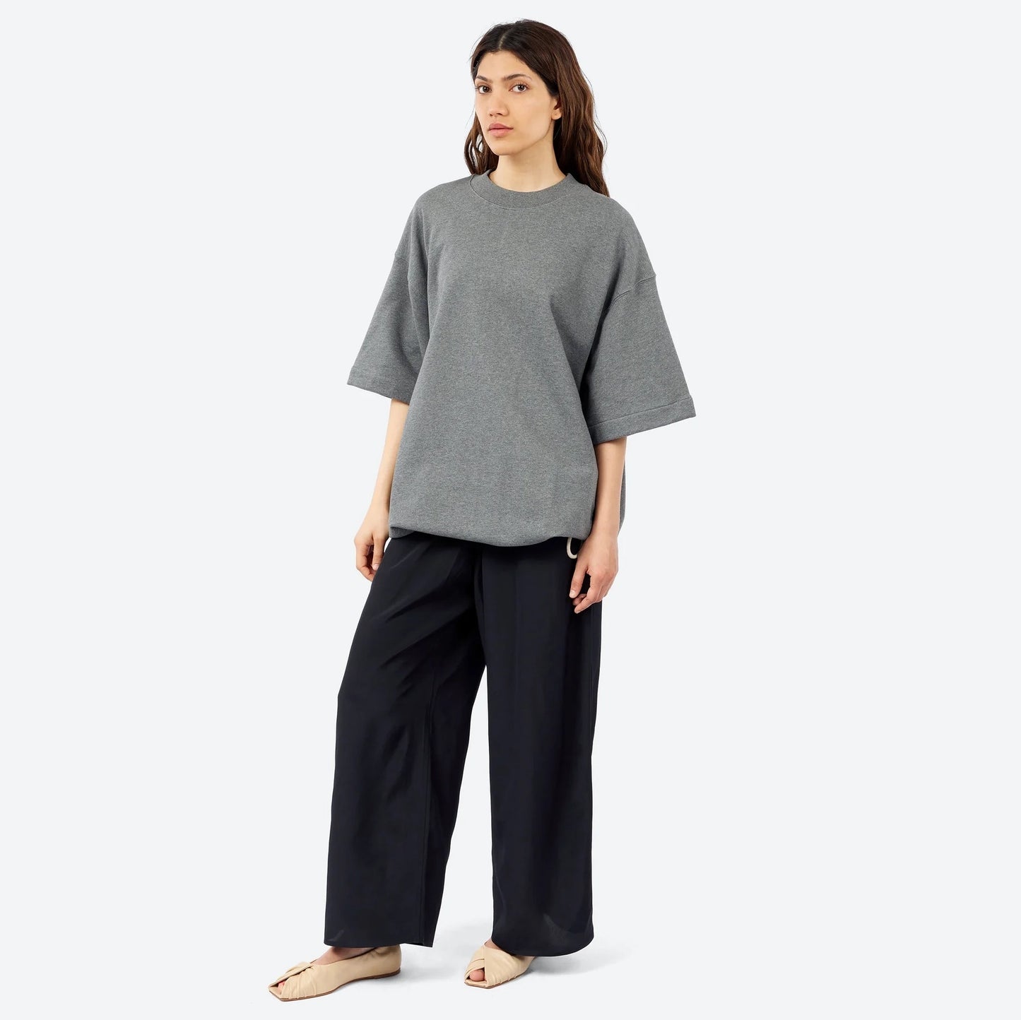 Sofie D'Hoore "Thrive" Tunic in Heather Grey, size 34 (XS but super oversize).