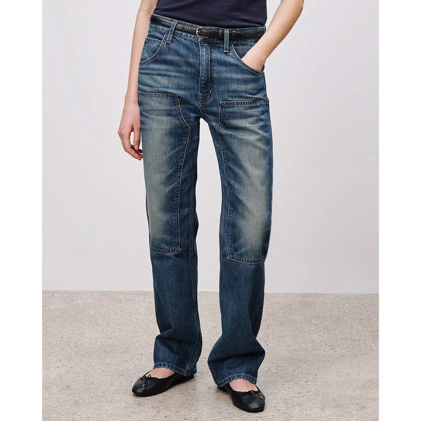 Nili Lotan "Welder" Jeans in Simon Blue, size 24 (fits 25)