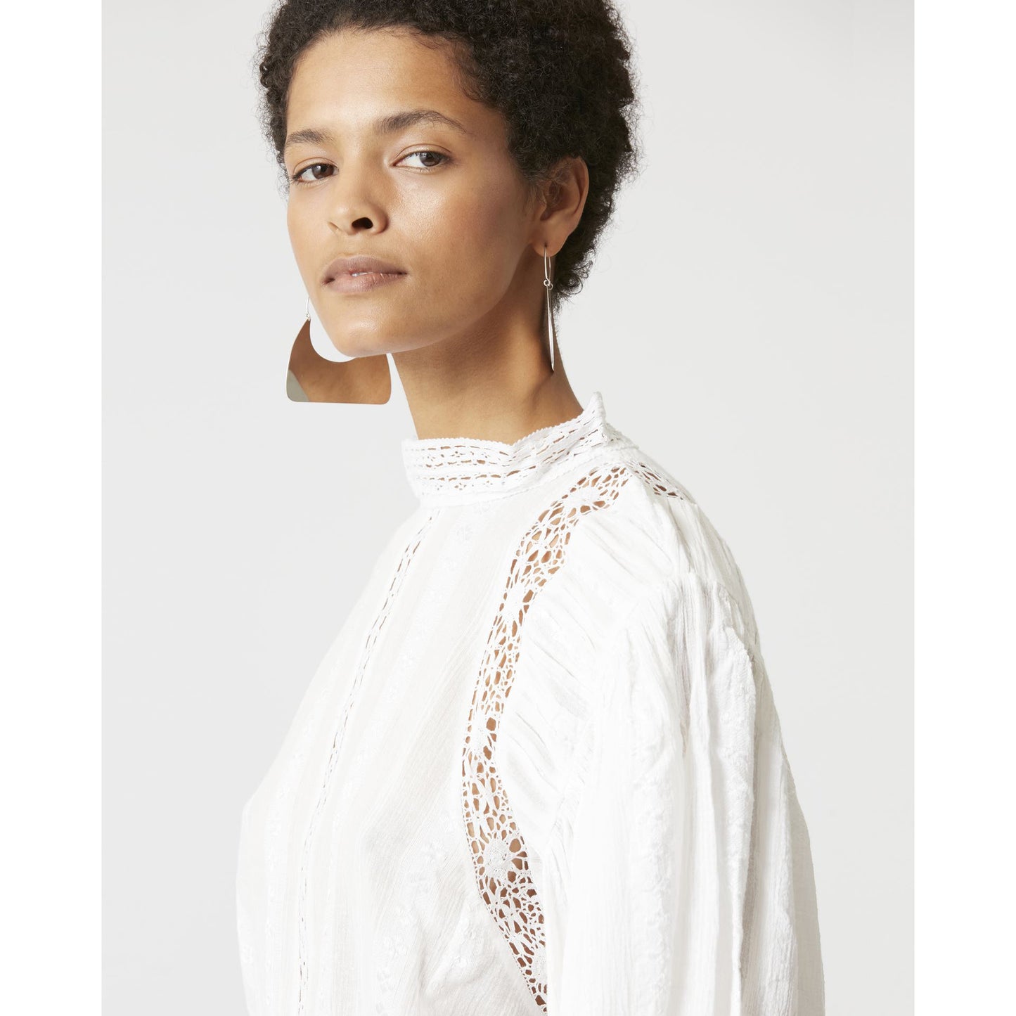 Isabel Marant Etoile "Jassie" Blouse in White, size 34