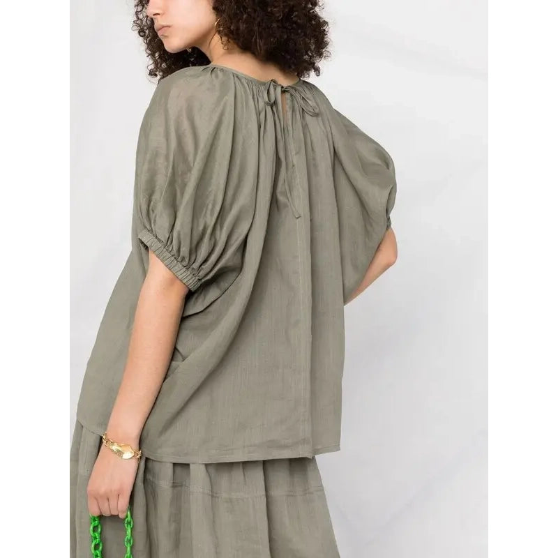 Joseph "Baidy" Ramie Top in "Argil", size 36 (fits like Medium)