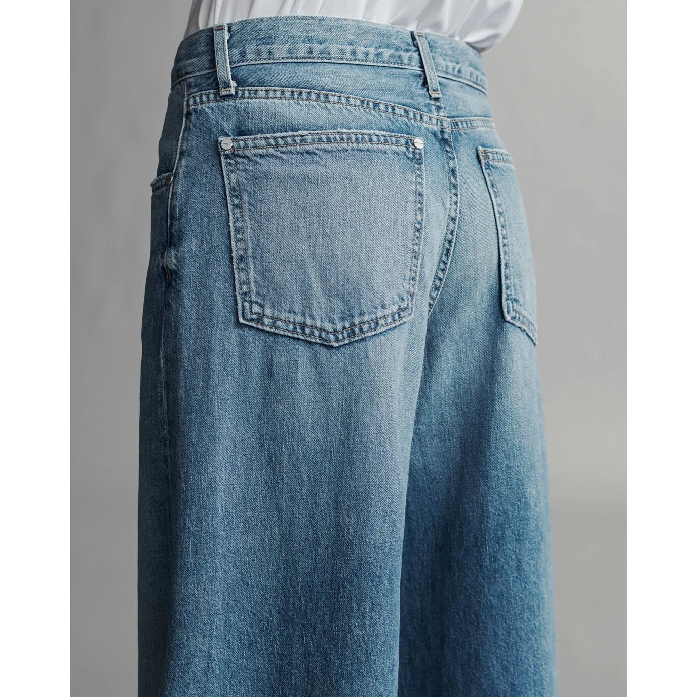TWP "Tiny Dancer" Wide Leg Jeans in "Vintage Wash", size 27