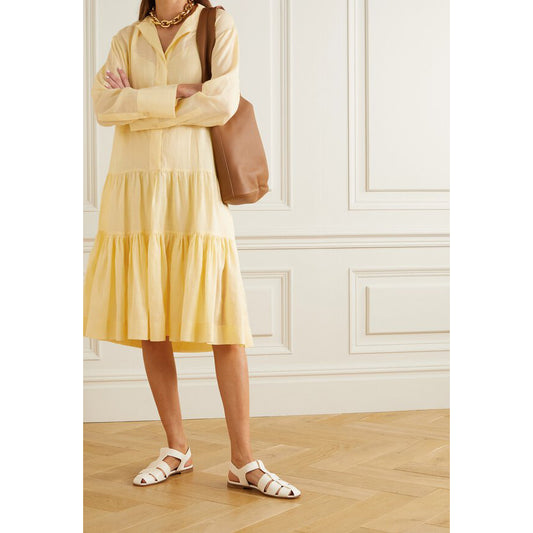 Robe Joseph Pale Yellow Ramie « Dan », taille 34 (convient comme taille 2)