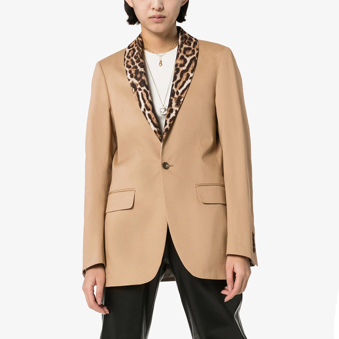 Blazer col léopard R13, taille XS