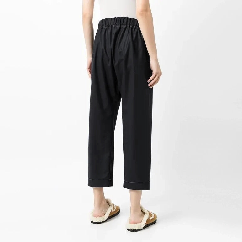 Sofie D'Hoore "Punch" Pant in Black with Topstiching Detail, size 42