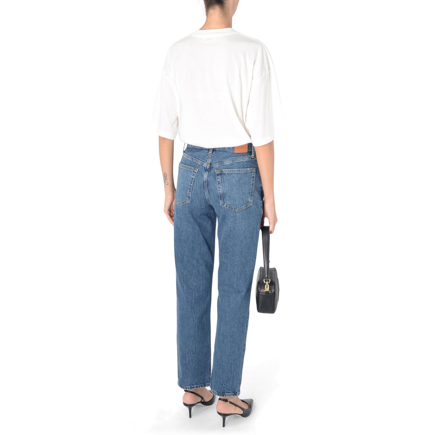 Anine Bing "Benson" Jeans in Blue, size 28