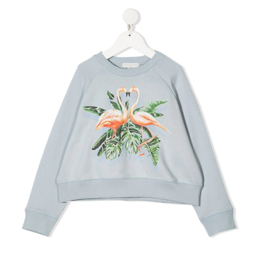 ** KIDS ** Stella McCartney Painted Flamingo Sweatshirt, size 10 years