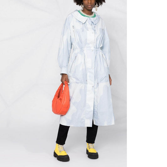 Isabel Marant Etoile “Dilumbi” Printed Cotton Jacket in Light Blue, size 34 (fits size Small)