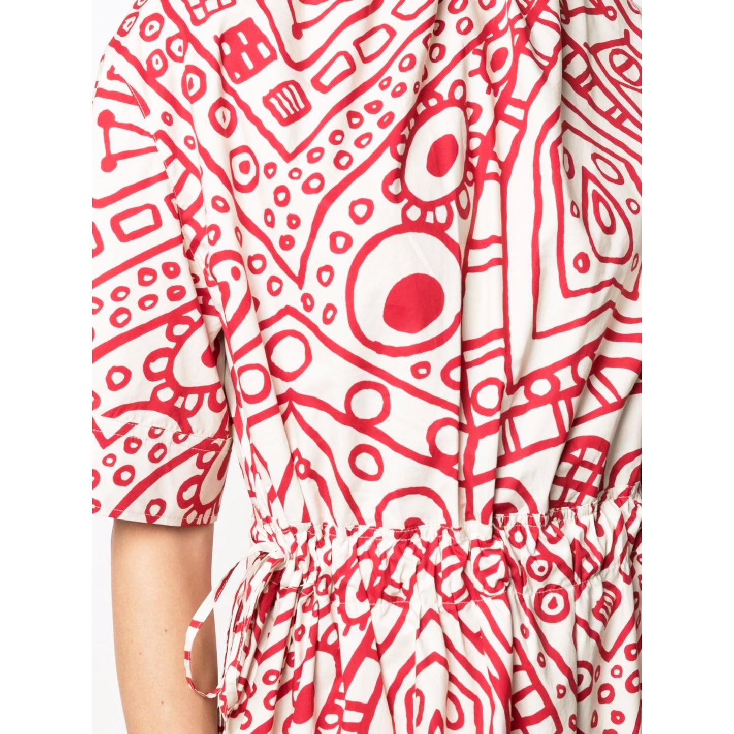 Colville "Kitchen Dinner" Dress in Red/White Print, No Size Tag (fits size small ish)