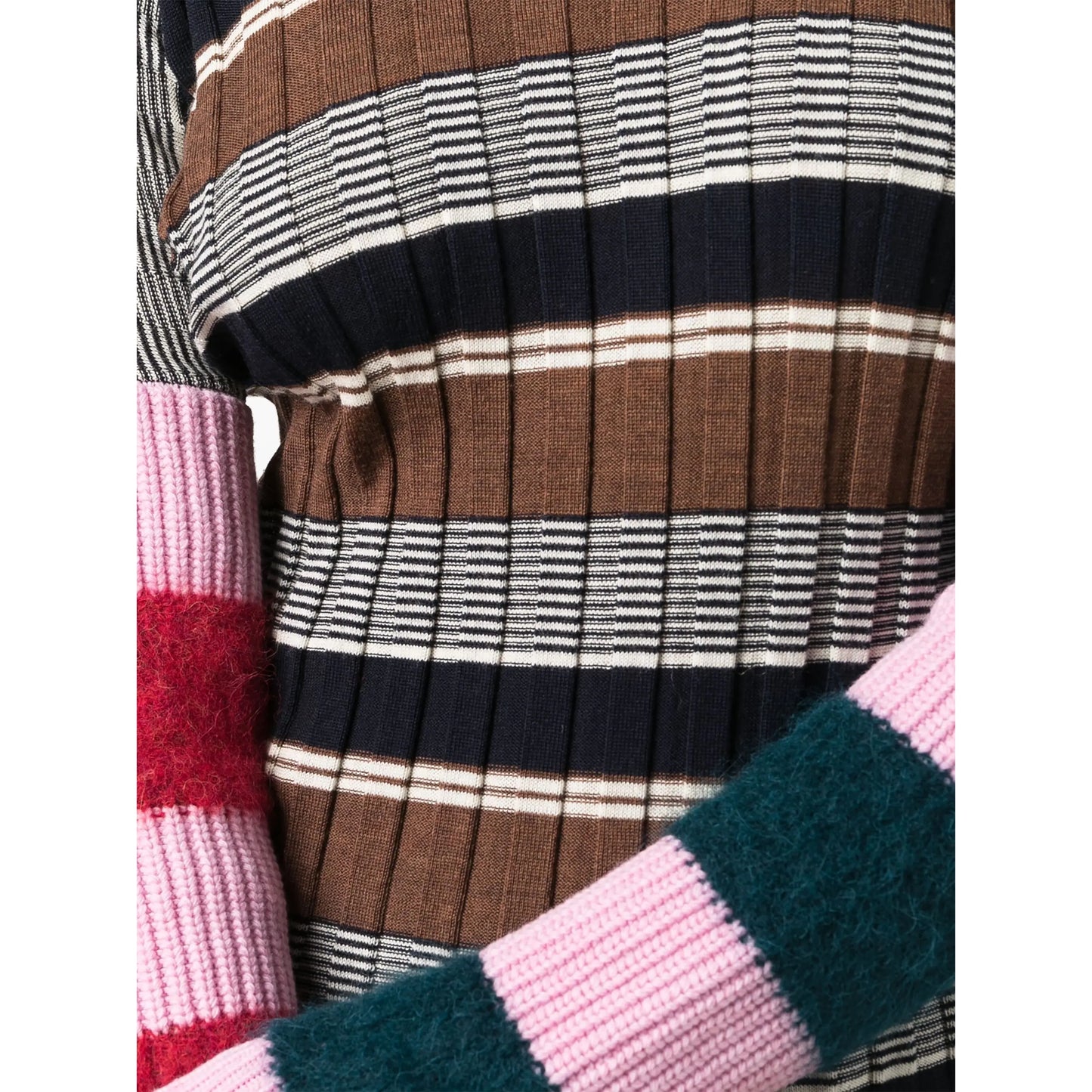 Colville Striped Turtleneck Sweater, Size Medium