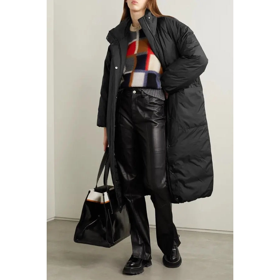 Frame Oversize Duvet Puffer Jacket in Black, size Medium