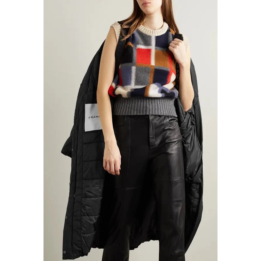 Frame Oversize Duvet Puffer Jacket in Black, size Medium