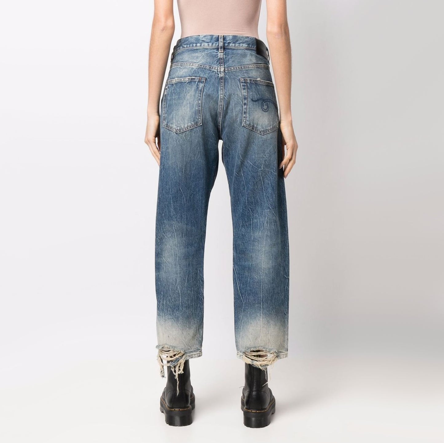 R13 Boyfriend Jeans in Kelly Faded, size 28 (fits 29)