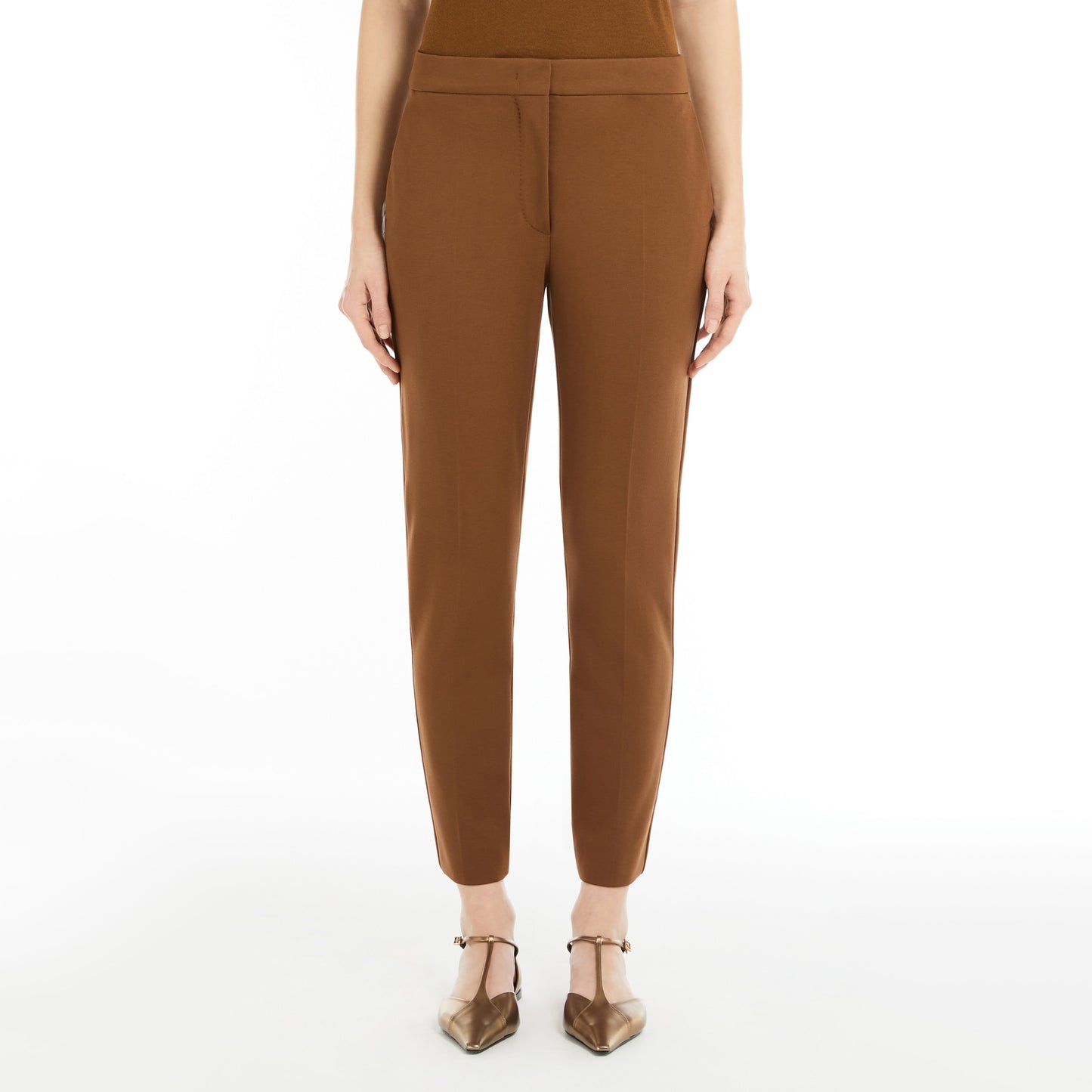 Max Mara Cigarette Pants in Brown, size 4US (Fits like size 2)