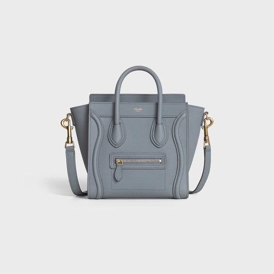 Celine Nano Luggage Bag in Grey