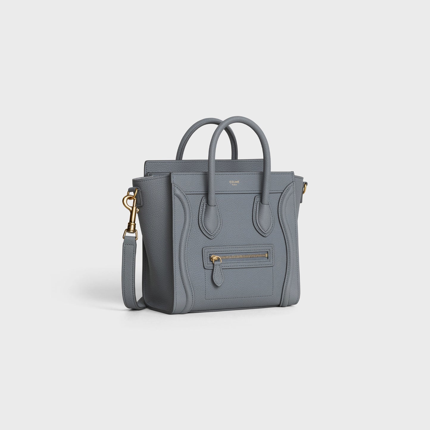 Celine Nano Luggage Bag in Grey