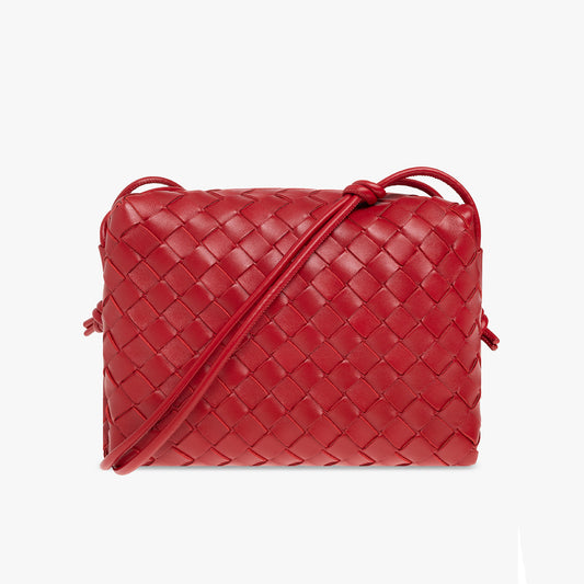 Bottega Veneta Small "Loop" Camera Bag in Red