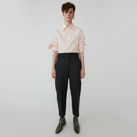 Acne Studios Cropped Trousers in Black, size 40 (fits size 10)