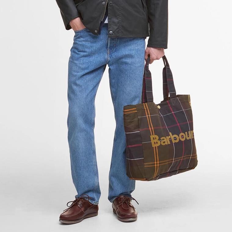 Barbour "Telfield" Tartan Tote Bag