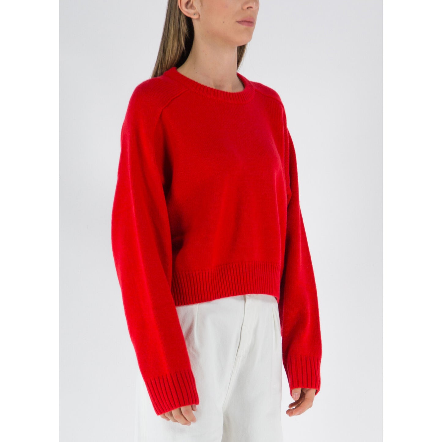 Lou Lou Studio "Bruzzi" Sweater in Red, size XS (fits oversize)