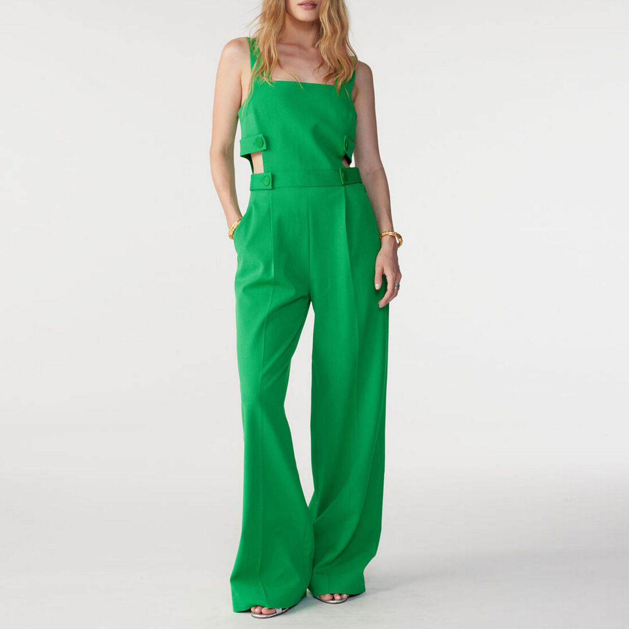 ba&sh "Cressy" Jumpsuit in Green, size 36 (fits size 2/4)