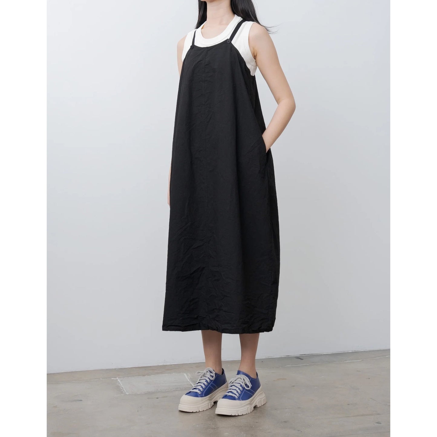 Album di Famiglia "Salopette" Dress in Black, size Small