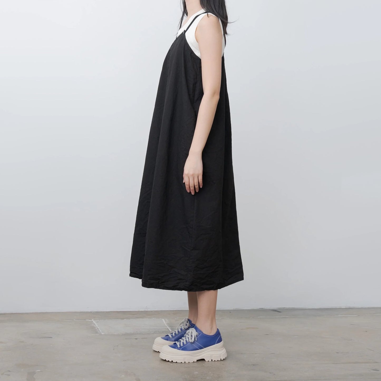 Album di Famiglia "Salopette" Dress in Black, size Small