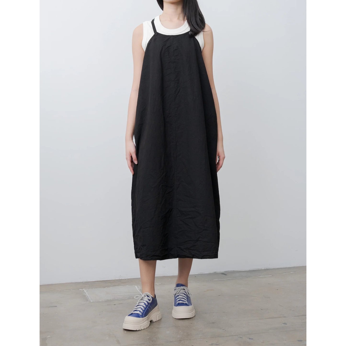 Album di Famiglia "Salopette" Dress in Black, size Small