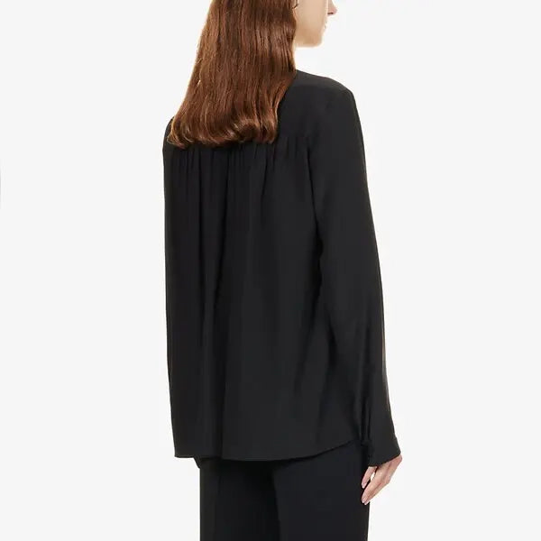 Joseph "Newell" Silk Blouse in Black, size 32 (XS)