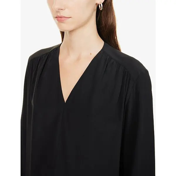 Joseph "Newell" Silk Blouse in Black, size 32 (XS)