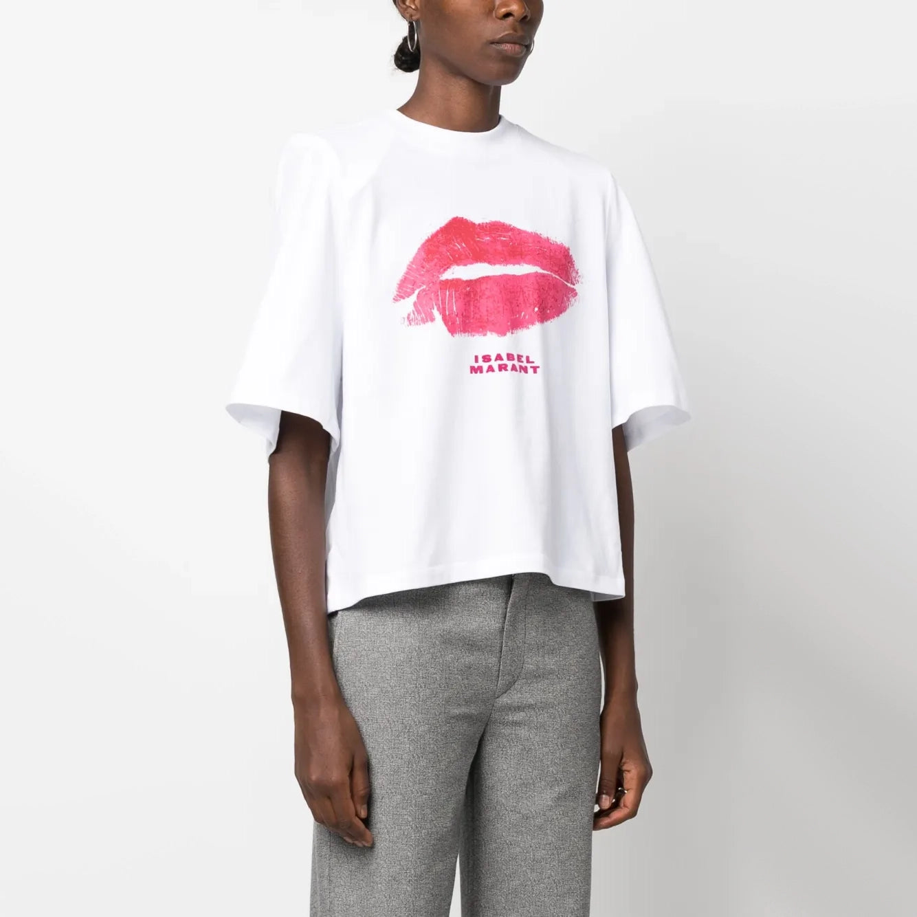 Isabel Marant "Ben" Tee Shirt in White, size Small