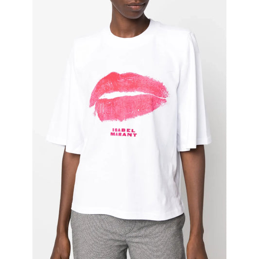 Isabel Marant "Ben" Tee Shirt in White, size Small