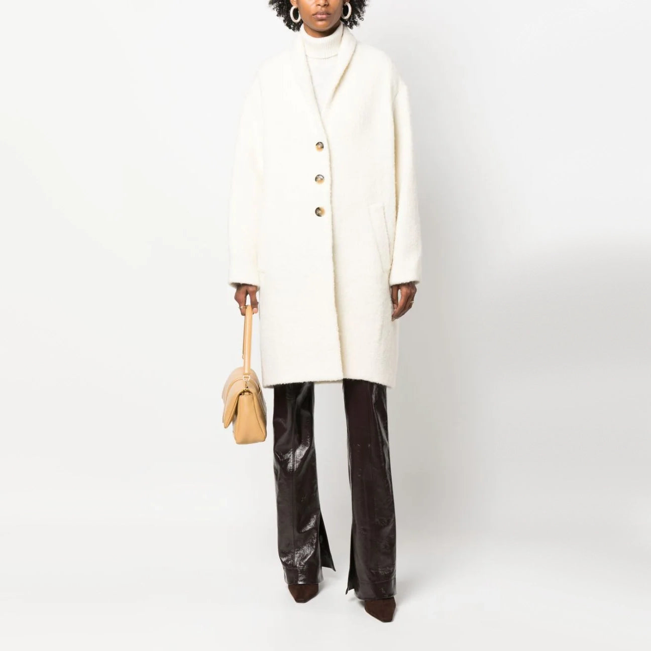 Isabel Marant Etoile "Sharon" Coat in Ecru, size 42 (fits 8/10)