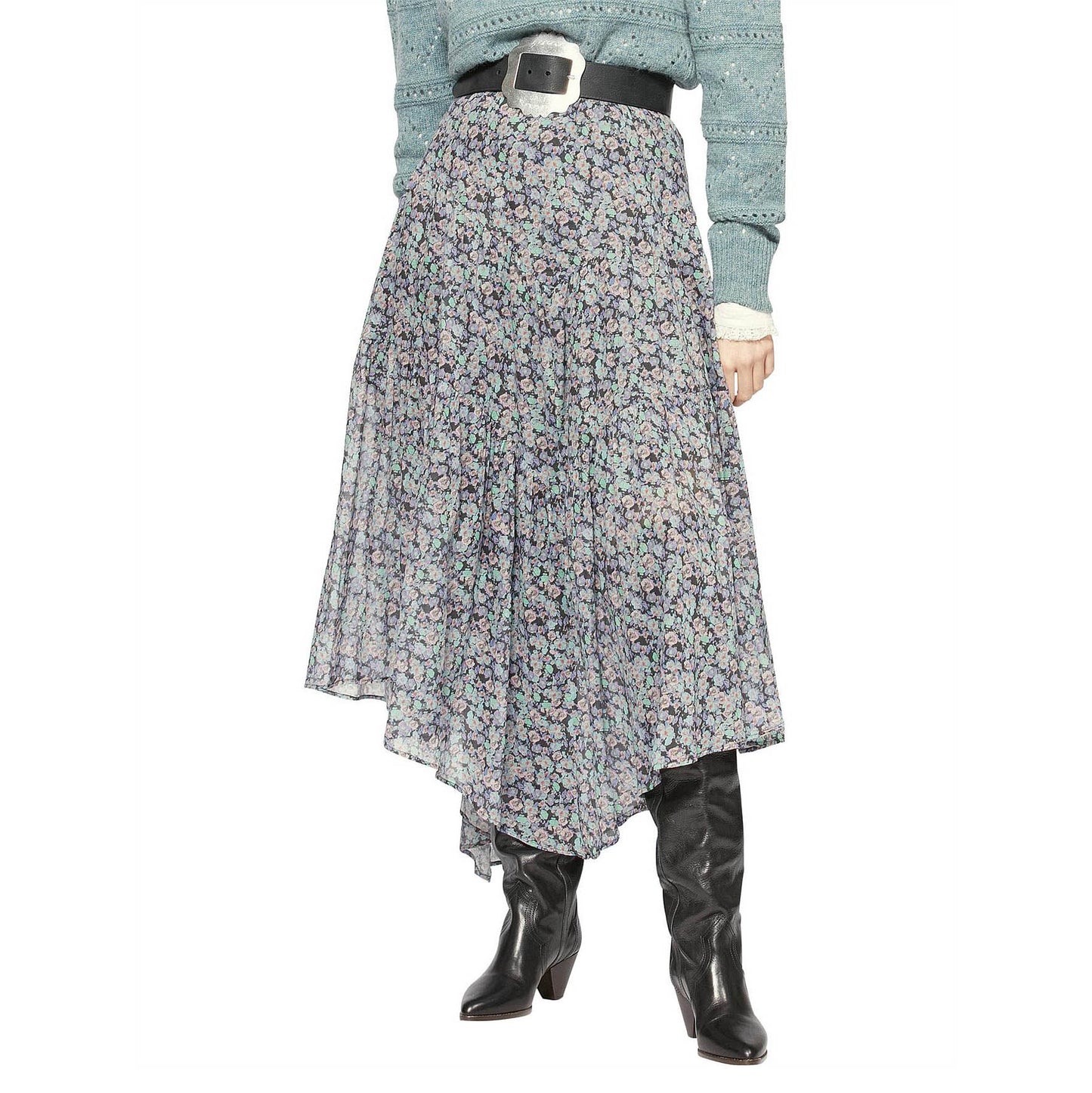 Isabel Marant Etoile "Pabna" Floral Print Skirt, size 38. Fits like size 4