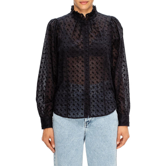 Isabel Marant Etoile "Terzali" Top in Black, size 38