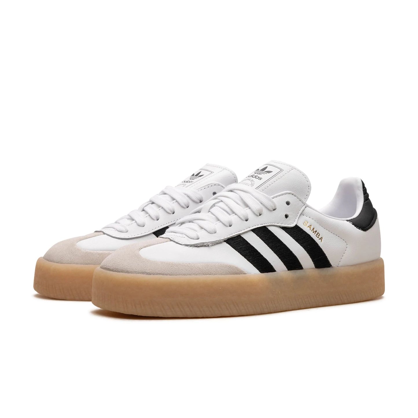 Adidas Sambae Sneakers in Black/White, size 6 (fits like 6.5)