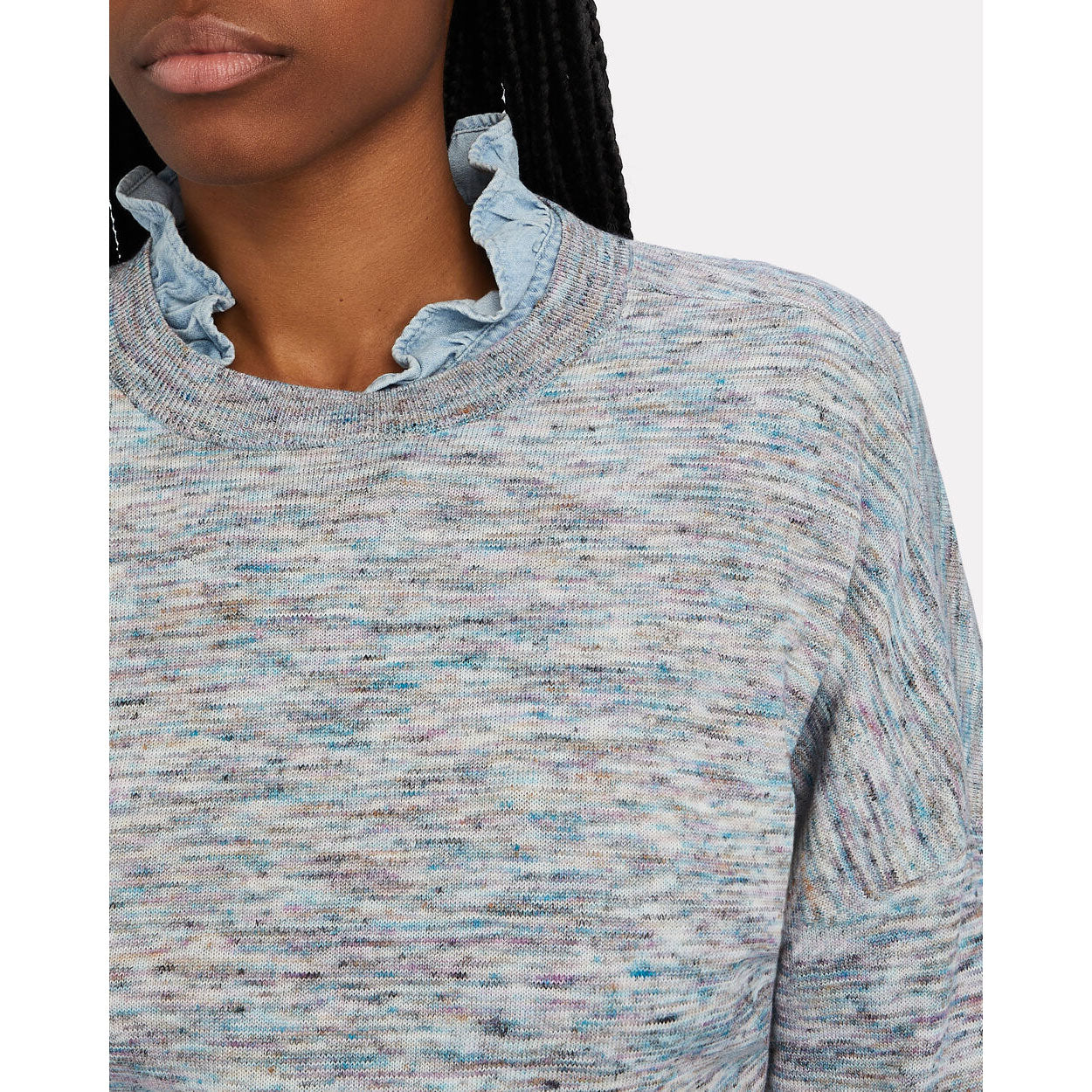 Isabel Marant Etoile "Marisans" Marled Sweater in Blue, size 36