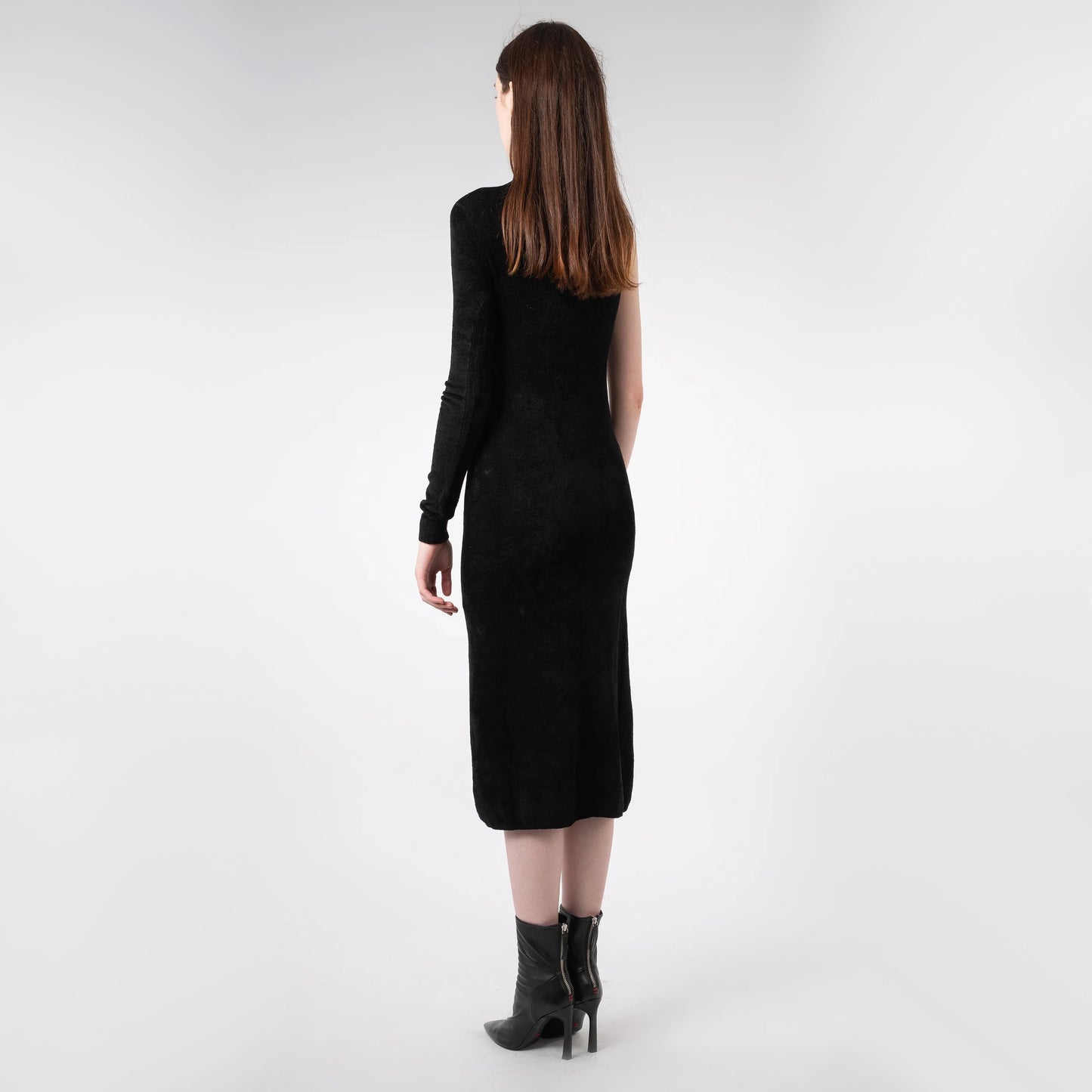 Filippa K One Shoulder Dress in Black, Size Small