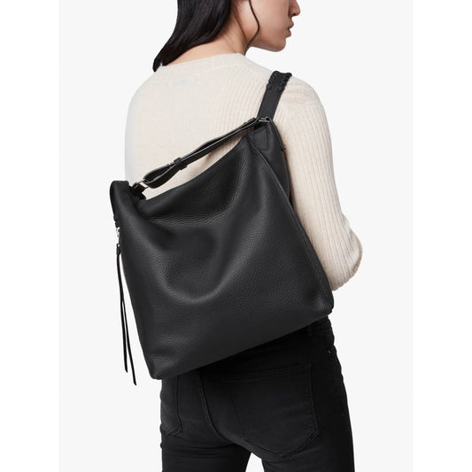 All Saints "Kita" Backpack in Black Leather