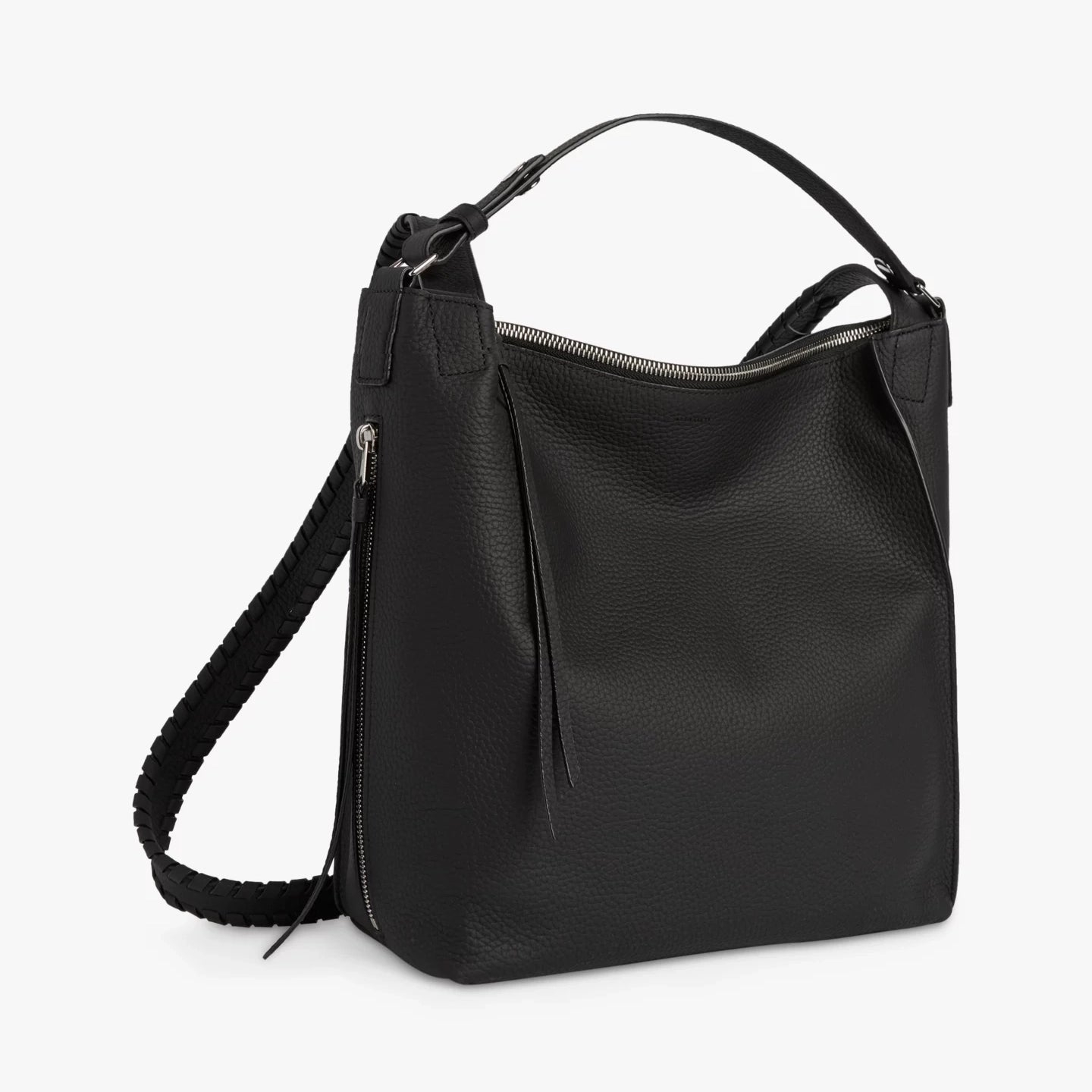 All Saints "Kita" Backpack in Black Leather