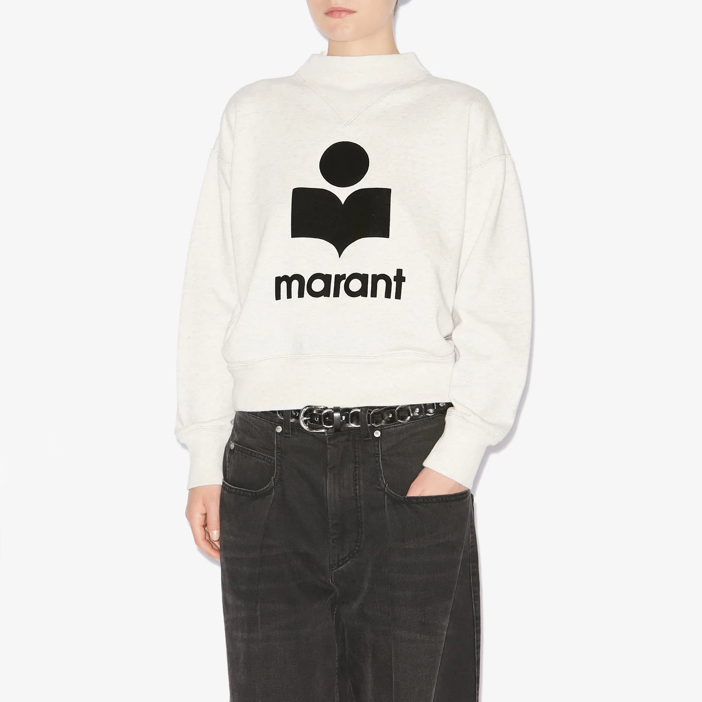 Isabel Marant Etoile "Moby" Sweatshirt in Ecru, size 36 (Size Small)