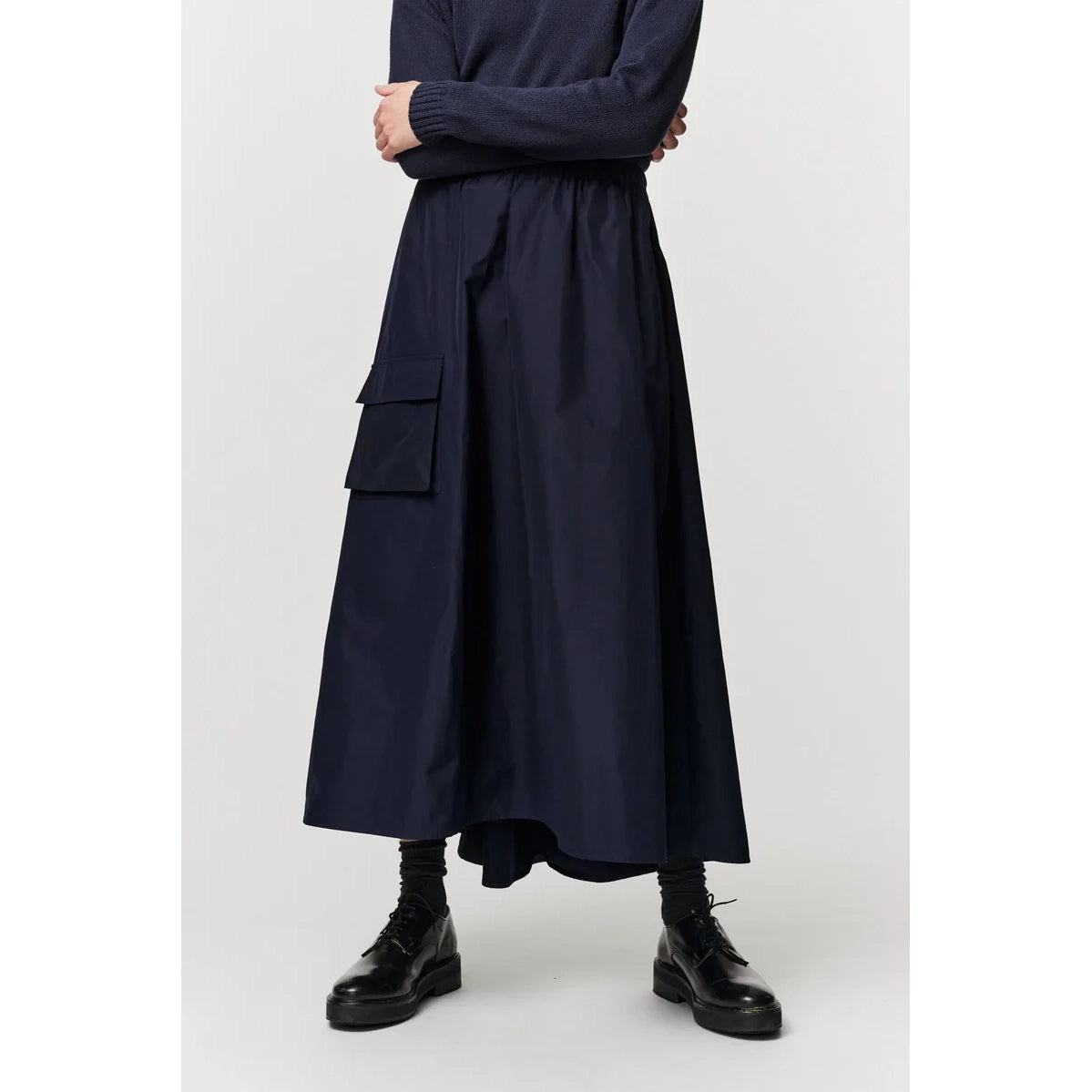 ADNYM Atelier Kilt in Navy, size XS