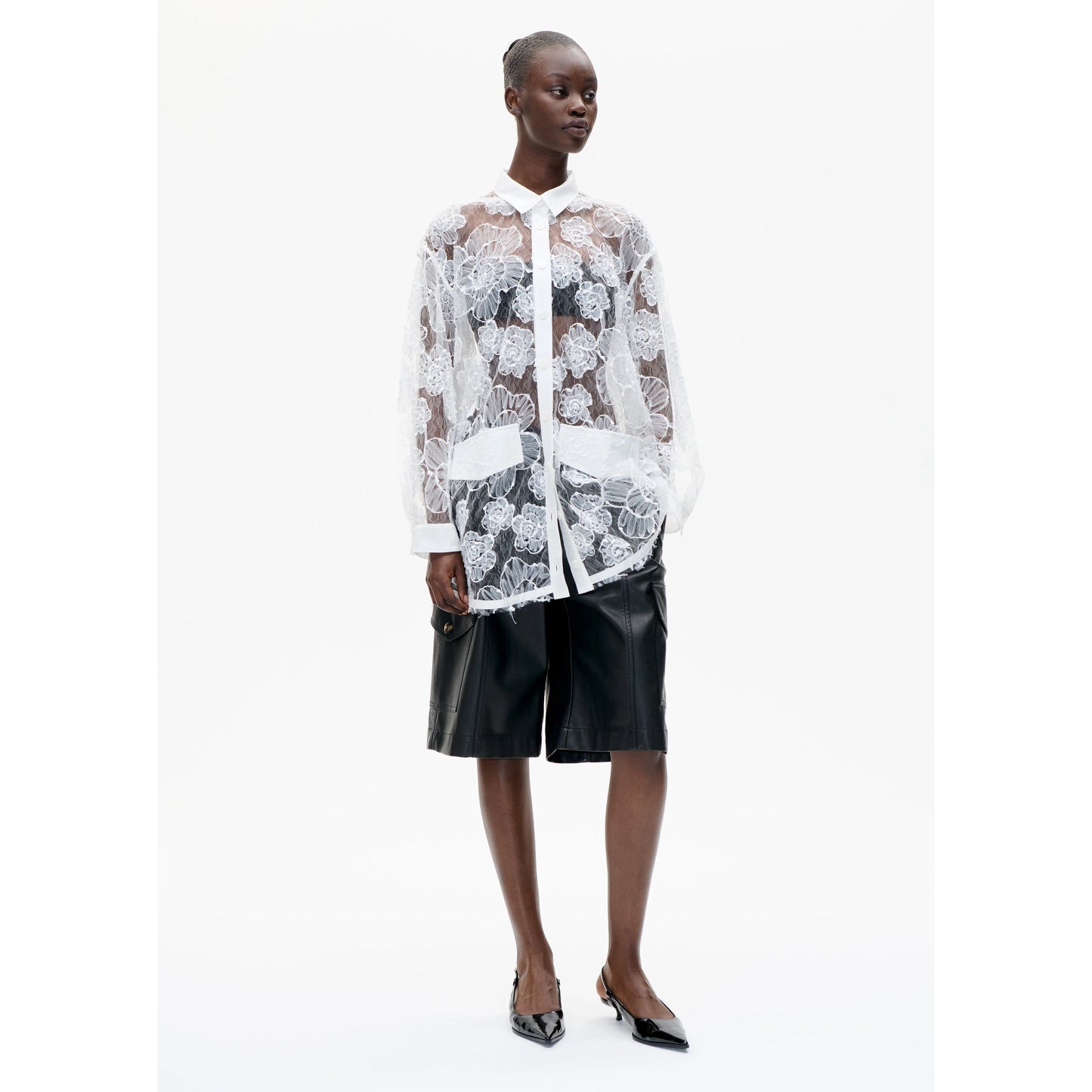 BAUM UND PFERDGARTEN "Annica" Lace Blouse in White, size 36