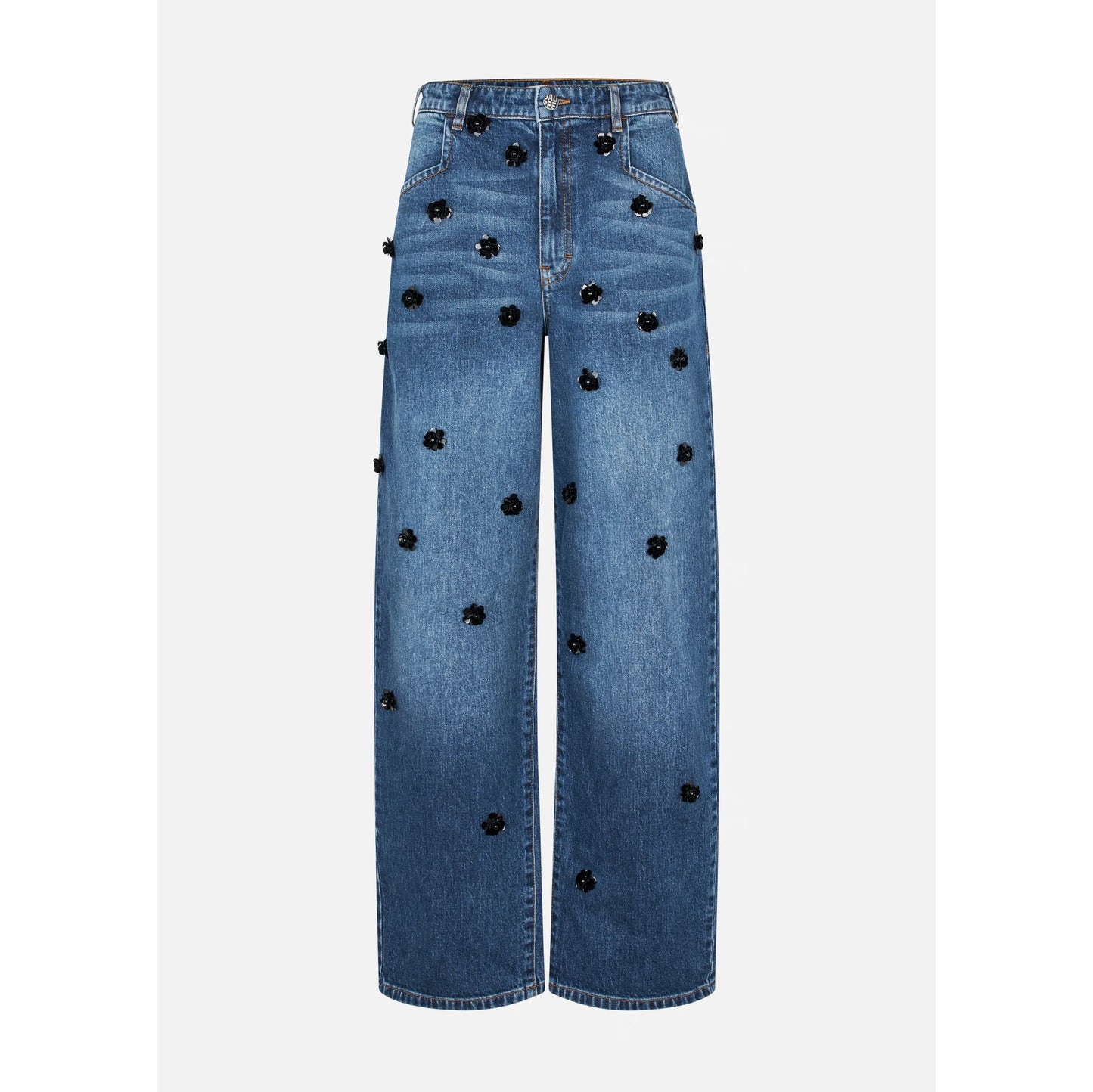 Baum und Pferdgarten "Narane" Flower Applique Jeans, size 36 (like 26/27 in jeans)